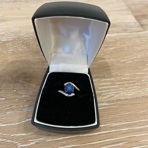 Ring with blue stone